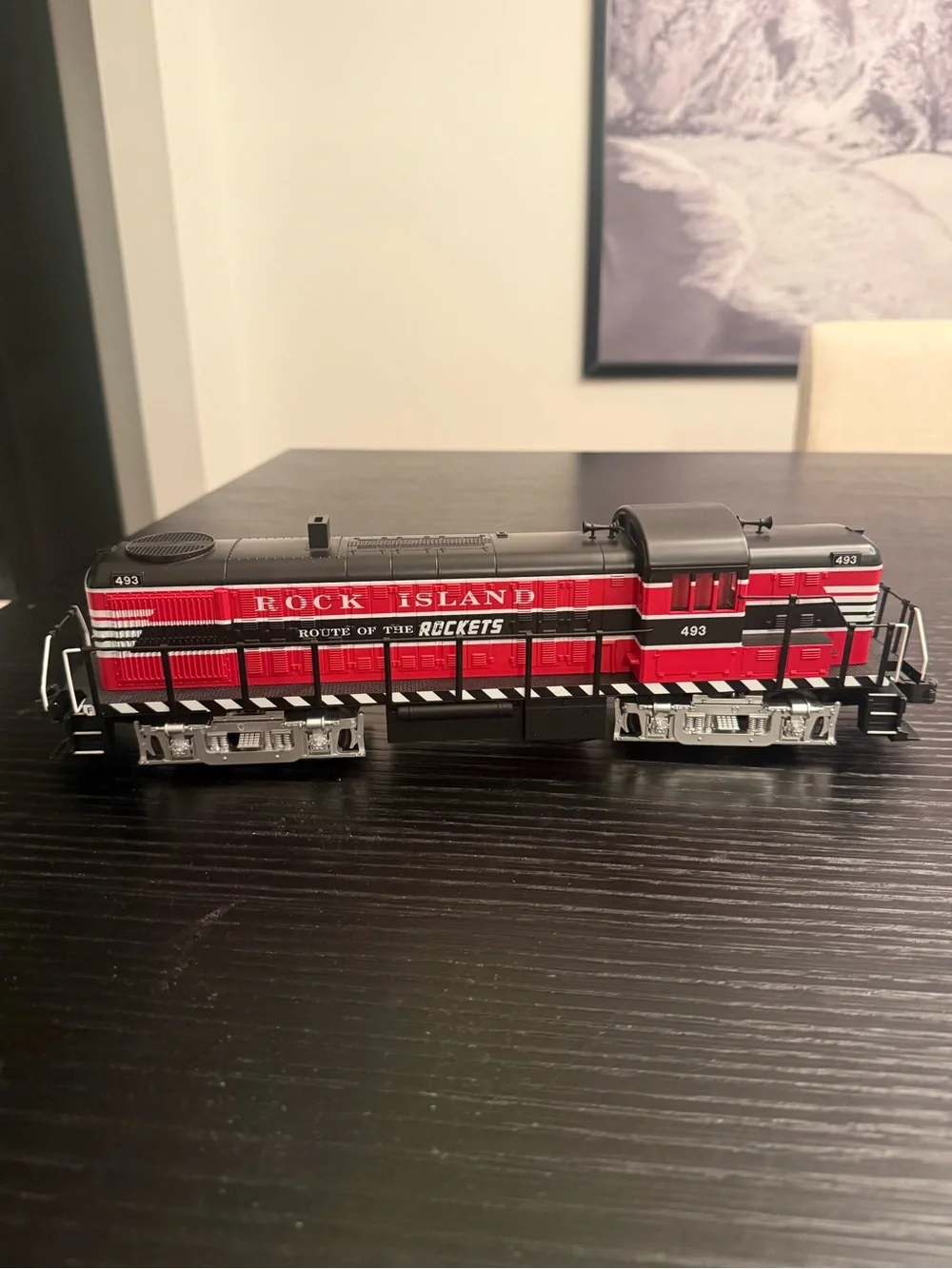 NIB Rail King Rock Island RS-3 Diesel Engine with Loco Sound Model Train